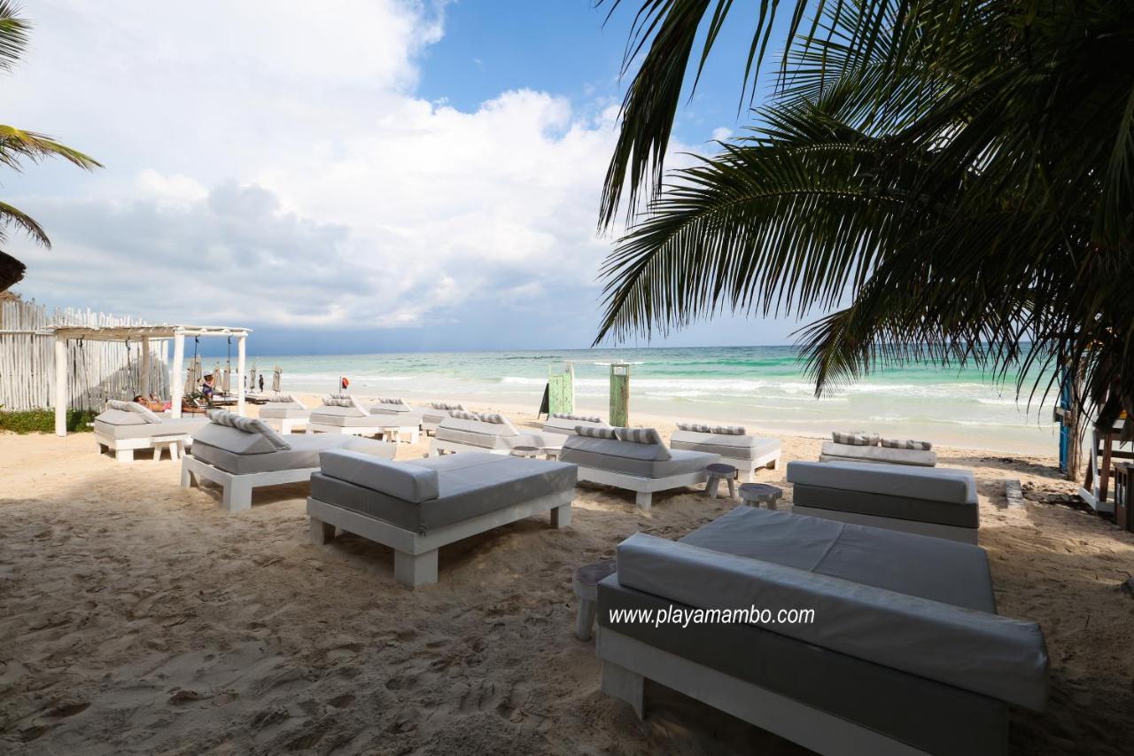 Playa Mambo Eco Cabanas Hotel Tulum Bagian luar foto