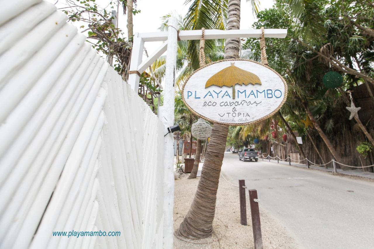 Playa Mambo Eco Cabanas Hotel Tulum Bagian luar foto